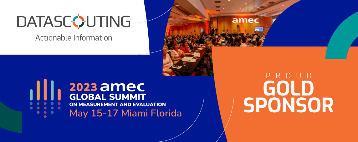 AMEC Summit 2023 | Proud Gold Sponsor Datascouting