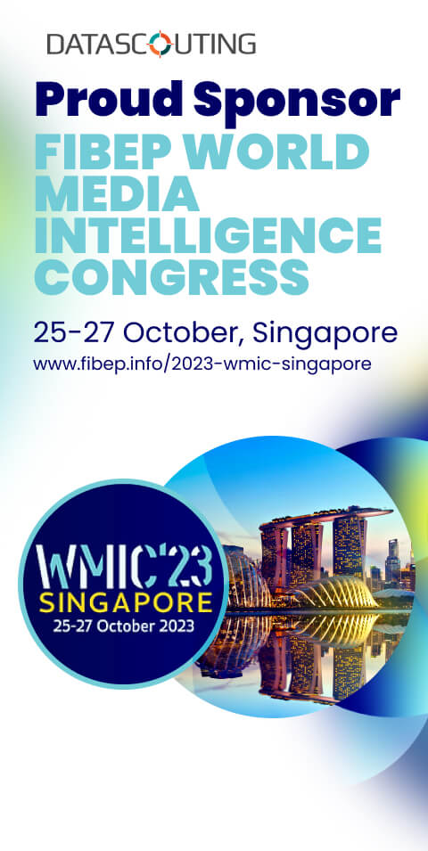FIBEP World Media Intelligence Congress 2023 | Proud Sponsor Datascouting